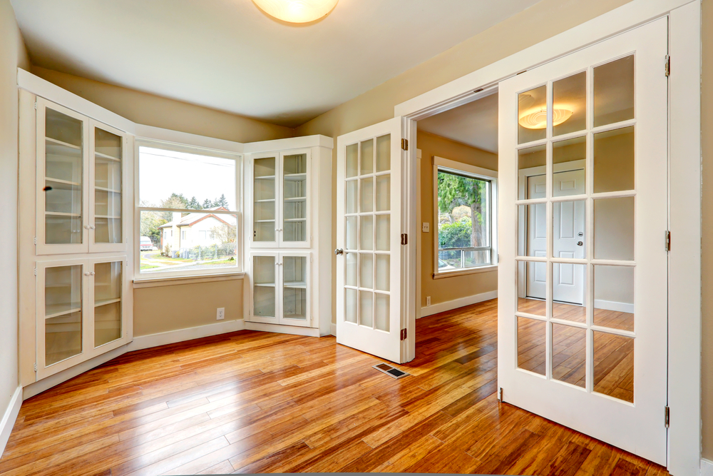 Glass French door for modern home